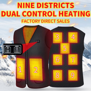 Jaket pemanas musim dingin pria wanita, rompi berpemanas dengan Bank daya dapat dicuci jaket pemanas ringan elektrik - Product Image 2