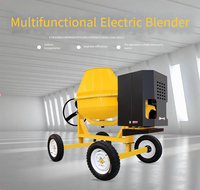 Vente en gros usine JINLIN CM120 Camion malaxeur à béton portable mini remorque moteur électrique 2*22kw 18M/H décharge hydraulique