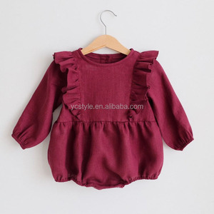 Manches longues 40lucamping randonnée sac à dos par fille vêtements à volants barboteuse Oper entièrement tissé bébé filles automne enfants barboteuses soutien - Product Image 6