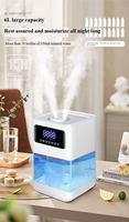 Nouvel humidificateur intelligent AI grande capacité, purificateur d'air silencieux pour chambre à coucher, alimenté par courant alternatif avec fonction de minuterie