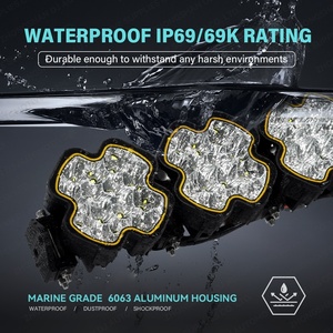 Barre lumineuse LED modulaire et connectable de 38 pouces pour toit de <span class=keywords><strong>Toyota</strong></span> Hilux Vigo Nissan NP300, réflecteur DRL ambre, éclairage de travail tout-terrain IP69K - Product Image 5
