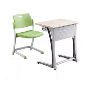 Conjunto de Silla y Escritorio de Madera y Plástico Moderno para Oficina en Casa y Taller Escolar, para Uso en Aulas de Niños de Primaria - Product Image 1