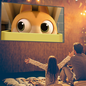 Écran de projection en tissu réfléchissant haute luminosité 16:9 de 60, 100, 120, 130 pouces pour projecteurs Epson et <span class=keywords><strong>BenQ</strong></span> - Product Image 5