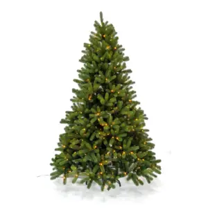 Árvore de Natal artificial luxuosa de 6 pés 7 pés 8 pés, decoração de Natal artificial premium fácil de montar, árvore de Natal artificial articulada completa