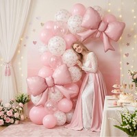 Grensoverschrijdende roze witte vlinder bruiloft ballonset aluminiumfolie verjaardag aanzoek Valentijnsdag Moederdag feest gemaakt