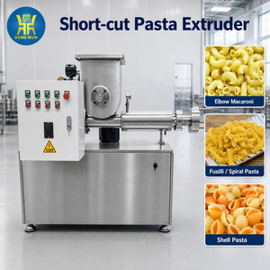 Machine d'extrusion automatique de pâtes, de macaronis et de spaghetti Dingrun à haute efficacité et à économie d'énergie pour ligne de production alimentaire de pâtes - Product Image 1