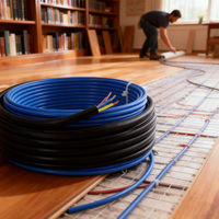 Cable de Calefacción Eléctrico para Piso HUANRUI, el Más Vendido, 220-230V, para Baño, Sala de Estar y Hotel