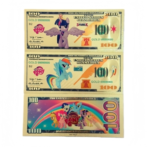 Penjualan Panas Uang Kertas Twilight Sparkle Amerika Uang Kertas Rainbow Dash Uang Kertas Anime untuk Koleksi - Product Image 1