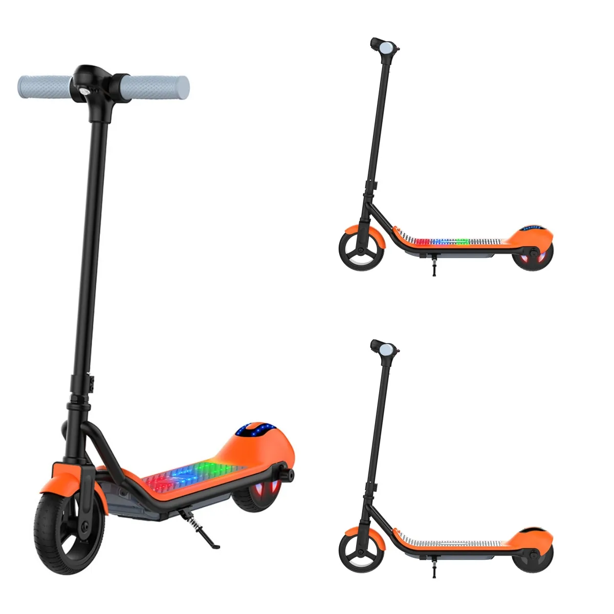 Europa EUA Armazém Drop Shipping venda quente roda larga scooter elétrico 6.5 polegadas 110w Anti-skid tipo sólido scooter para crianças