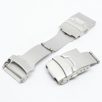 Boucle de montre OEM en acier inoxydable 304 de haute qualité, vente en gros, boucle déployante, boucle de bracelet Turtle Back