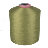 Fil à tricoter DTY 100% polyester de haute ténacité, teint, fantaisie, écologique et antibactérien