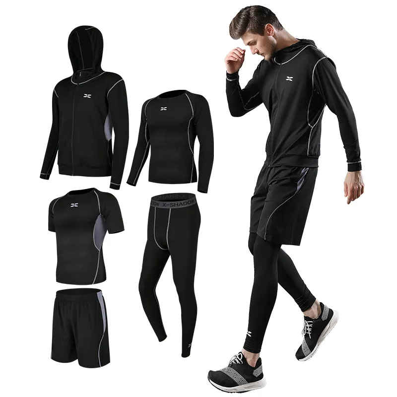 Спортивная Мужская Спортивная одежда на заказ, одежда для фитнеса и йоги, спортивная одежда для бега на открытом воздухе