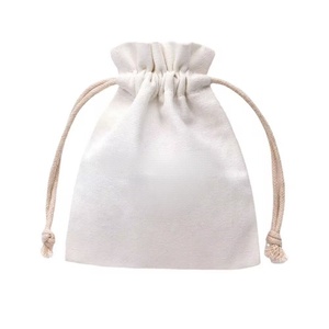 Hotsale thời trang tùy chỉnh tái sử dụng Muslin bụi thăng hoa Pouch túi màu đen lớn dây kéo túi với logo bông dây kéo túi - Product Image 4