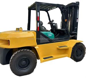 รถยกดีเซล Komatsu FD100 มือสอง รับน้ำหนัก 10 ตัน เสากระโดงสอง/สามท่อน สำหรับใช้งานนอกพื้นที่ราบ นำเข้าจากญี่ปุ่น - Product Image 1