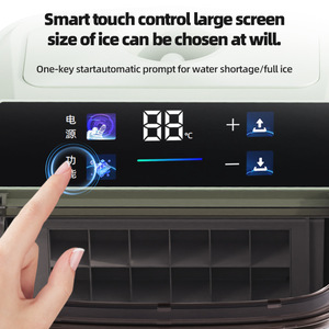 Mini máquina para hacer hielo, 30,7x23,7x32cm, Control táctil, hielo en cubos para oficina, dormitorio, 4-8 personas, eléctrica, 220V-240V o 110V - Product Image 3