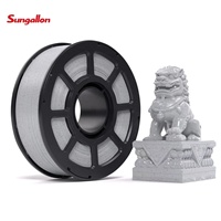 Filament d'imprimante 3D haute vitesse Sungallon 1,75 mm PLA++ Marbre Anti-entrelacement Température d'impression 190-230°C Options 1KG/3KG/5KG