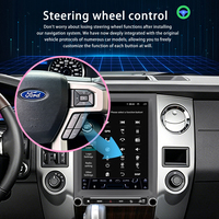 Radio Android Tesla Style LELV 12,1 inci Layar IPS Split Screen, Built-in 2DIN Car Player untuk Ford Expedition 2015-2017