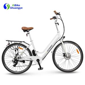 Bicicletta <span class=keywords><strong>Elettrica</strong></span> da Città <span class=keywords><strong>28</strong></span> Pollici in Lega di Alluminio, 36V 250W/350W, Freno a Disco Senza Spazzole, Batteria al Litio, Autonomia 60km - Product Image 2
