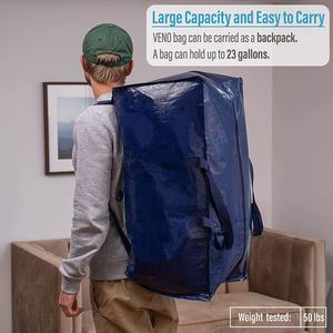 <b>Extra</b> Waterproof Moisture-proof Shopping Storage <b>Bags</b> <b>Extra</b> <b>Large</b> Capacity Waterproof Heavy Duty Moving <b>Bags</b> - Product Image 3