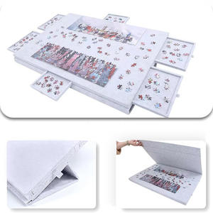 Nouveau feutre <span class=keywords><strong>Puzzle</strong></span> Table enfants <span class=keywords><strong>Puzzle</strong></span> <span class=keywords><strong>1000</strong></span> pièces Non-tissé <span class=keywords><strong>Puzzle</strong></span> Tapis 6 tiroirs Portable - Product Image 6