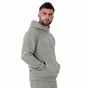 Wholesale <b>Men's</b> New Style Pullover <b>Hoodie</b> with Zipper <b>Oversized</b> Sporty Print Design Terry Fabric Warm & Sporty <b>Hoodie</b> <b>for</b> <b>Men</b> - Product Image 2