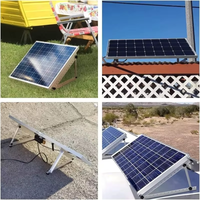 Support de trépied solaire triangulaire mini en aluminium anodisé, réglable multi-angles, personnalisé OEM, vente en gros d'usine