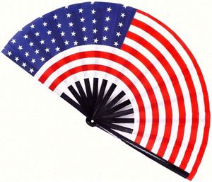 Éventail pliant portable personnalisé avec drapeau national, haute qualité, pour événements sportifs, vente en gros et impression de logo personnalisée disponible - Product Image 1