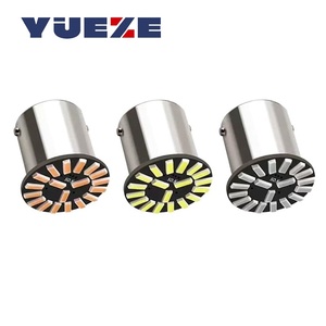 Lampadine LED per Auto 1156 P21W BA15S 1157 BAY15D <span class=keywords><strong>P21</strong></span>/5W, Luci di Direzione <span class=keywords><strong>12V</strong></span> 6500K 4014 18SMD, Lampada per Retromarcia, Freno e Parcheggio - Product Image 1