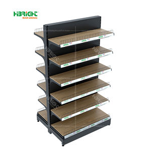 Estantes de exhibición de supermercado de servicio pesado de doble cara de nuevo diseño para publicidad de aperitivos y estanterías de exhibición de tiendas de comestibles - Product Image 1