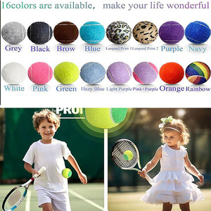 Pelotas DE TENIS OLLANY Factory de color rojo con tela de goma - Product Image 3