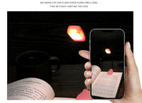 Mini lampe de lecture LED à clipser, rechargeable par USB, luminosité réglable, protection des yeux, lampe de lecture portable