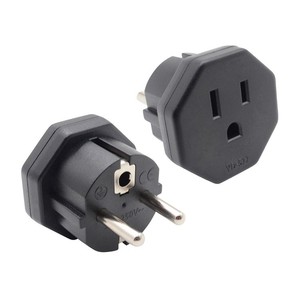 New Arrival Pháp Mỹ adapter cắm <span class=keywords><strong>2</strong></span> Pin NEMA chuyển đổi giấy chứng nhận 1 ổ cắm vật liệu đồng 125V đánh giá điện áp 16A đánh giá - Product Image 1