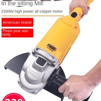 Meuleuse d'angle Dewalt 180/230 mm, grande taille, portative, haute puissance, moteur à balais, alimentation CA, D28413/28414, Chine, sans limite de vitesse