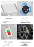 Machine à étaler la pâte électrique / Machine à aplatir la pâte / Machine de traitement de la pâte à pizza, de nouilles et de raviolis pour les restaurants et les hôtels