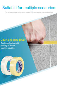 Cinta Adhesiva para Pintar UJANG de 2 Pulgadas, Cinta de Papel Crepé Decorativa Blanca para Enmascarar en Pinturas Automotrices - Product Image 4