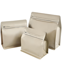 Bolsas de Empaque para Café y Leche Personalizadas, Bolsa de Fondo Plano con Sellado Térmico, Reutilizable, de Grado Alimenticio, Flexible, a Prueba de Humedad, Digital