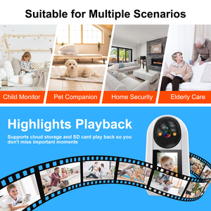 Tuya กล้อง WiFi กล้องวงจรปิดติดตามอัตโนมัติ, กล้องวิดีโอระบบรักษาความปลอดภัย - Product Image 4