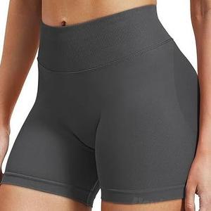Pantalones <span class=keywords><strong>Cortos</strong></span> <span class=keywords><strong>de</strong></span> Yoga al Por Mayor para <span class=keywords><strong>Mujer</strong></span> sin Costuras para Levantamiento <span class=keywords><strong>de</strong></span> Cadera, Estilo Atlético <span class=keywords><strong>de</strong></span> Cintura Alta y Secado Rápido con Bolsillos - Product Image 6
