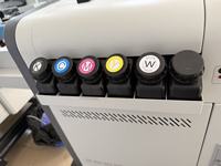 Impresora UV de Escritorio con Dispositivo Giratorio para Impresión de Botellas y Tazas, Cabezal de Impresión I3200 para Impresión en Vidrio, Plástico, Metal y Tarjetas