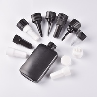 Envase de Botella para Superpegamento, Tapón con Gotero de Plástico PP Antiderrames con Cierre de Rosca para Botellas de Tinta Química