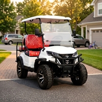Voiturette de golf et buggy tout-terrain électrique certifiée CE 48V 6 places avec une garde au sol de 150-200 mm et un poids à vide de 500 kg
