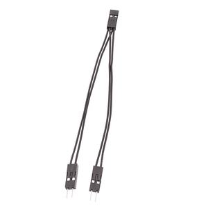 Cable Adaptador de 2.54mm, 1 Hembra a 2 Machos, 10cm, 2 Pines para Placa Base de PC, Encendido/Apagado, Reinicio, Disco Duro, Cable de Terminal Dupont - Product Image 1