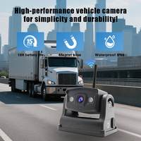 Kit moniteur DVR à écran tactile de 9 pouces avec 2 caméras sans fil magnétiques HD à batterie pour une configuration rapide Camion Bus OEM