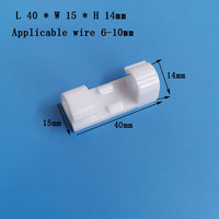 Organisateur de fil Clips de rangement de pince de câble boucle outil de finition de ligne de données câbles fixes Clips de rangement de fil