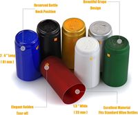 Capsules thermorétractables en PVC, couleur personnalisée, pour bouteilles de vin, manchons rétractables transparents pour usage professionnel