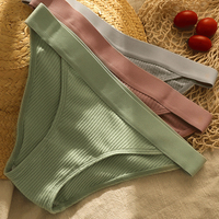 En gros De Haute Qualité Femmes Sexy Culotte En Coton Doux Sexy String Sous-Vêtements Mode Slip Sans Couture