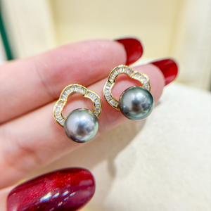 S925 Silver DIY <b>Pearl</b> Accessories Empty Stand Simple Earstring <b>Earrings</b> with 7-12mm Beads Product Category <b>Pearl</b> <b>Earrings</b>-2141 - Product Image 1