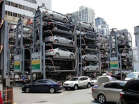 Système de parking vertical automatisé intelligent à carrousel rotatif pour 8 à 20 voitures, permettant d'économiser l'électricité
