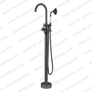 Robinet <span class=keywords><strong>de</strong></span> baignoire sur pied <span class=keywords><strong>de</strong></span> style européen avec <span class=keywords><strong>mitigeur</strong></span> <span class=keywords><strong>de</strong></span> douche et douchette - Product Image 6