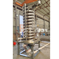 Convoyeur vibrant à spirale verticale Zhonghao, motorisé 3 kW 380V, pour le levage de granulés de plastique et de granulés de caoutchouc